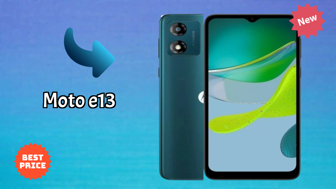 Motorola Fans Alert: Moto E13 Massive Price Drop to ₹5,999