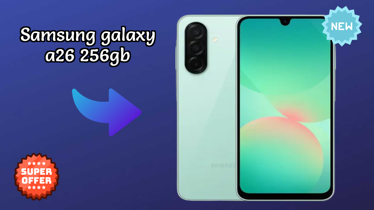 Samsung Galaxy A26 256GB Display Size: 6.7 Inches (17.02 Cm) Screen Test